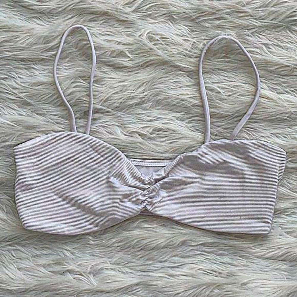 L.A. Hearts by PacSun | Pearl White Bikini Top